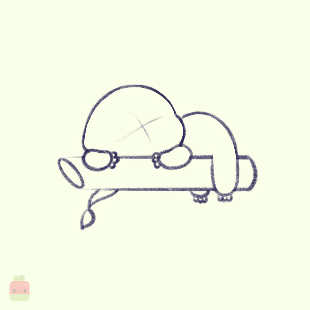 4. Refine the Body ∙ Refine the hands, legs and face by giving them more shape and definition. Add sets of long nails to the sloth's arms and legs.